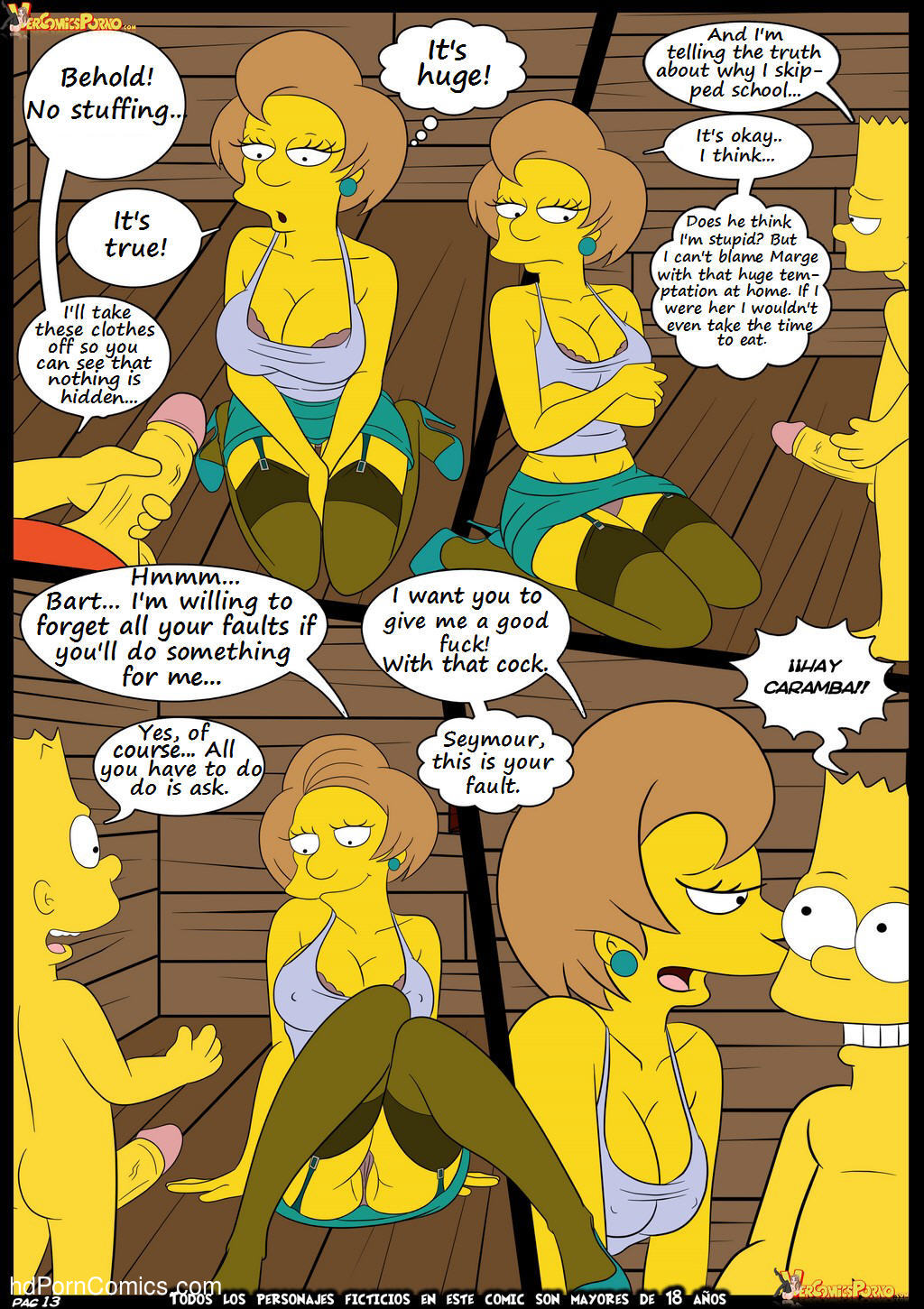 Los Simpsons 5- New Lessons14 free sex comic